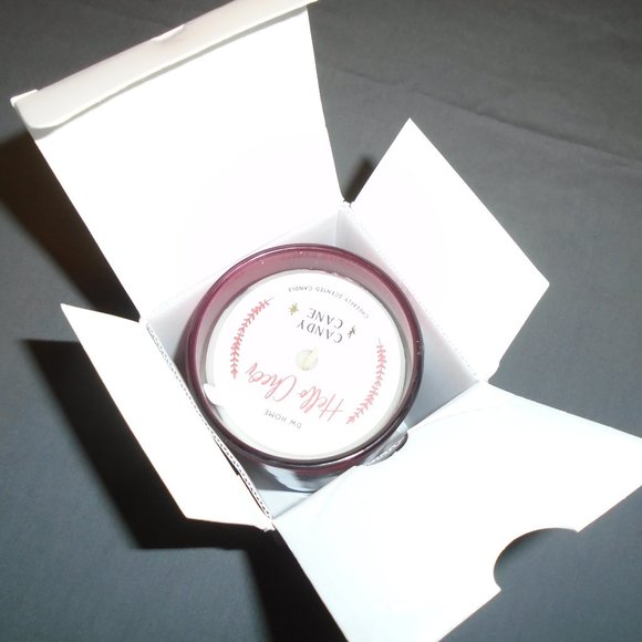 Hello Cheer Candy Cane Candle 7.5 oz DW Home Cat - Picture 6 of 8